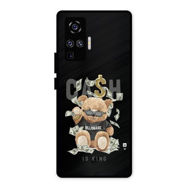 Billionaire Teddy Metal Back Case for Vivo X50 Pro