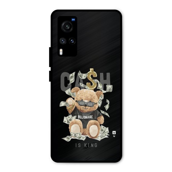 Billionaire Teddy Metal Back Case for Vivo X60