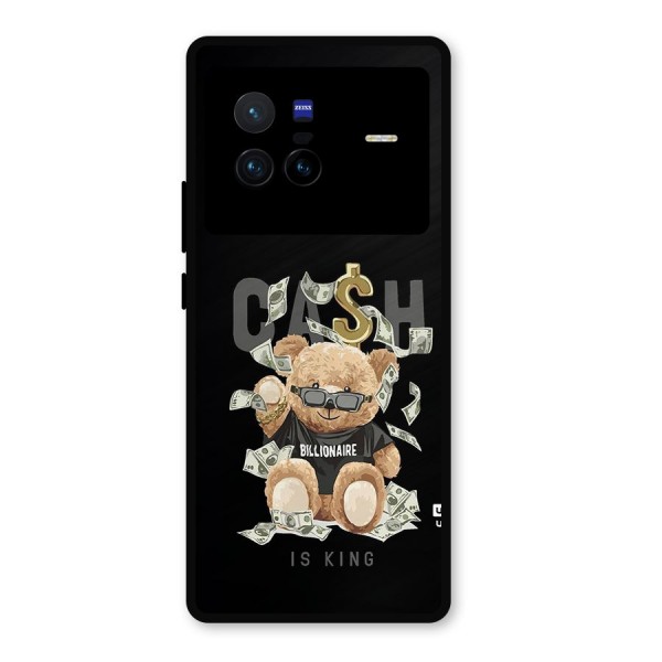 Billionaire Teddy Metal Back Case for Vivo X80