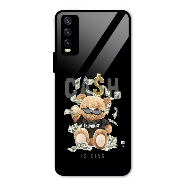 Billionaire Teddy Metal Back Case for Vivo Y20 2021