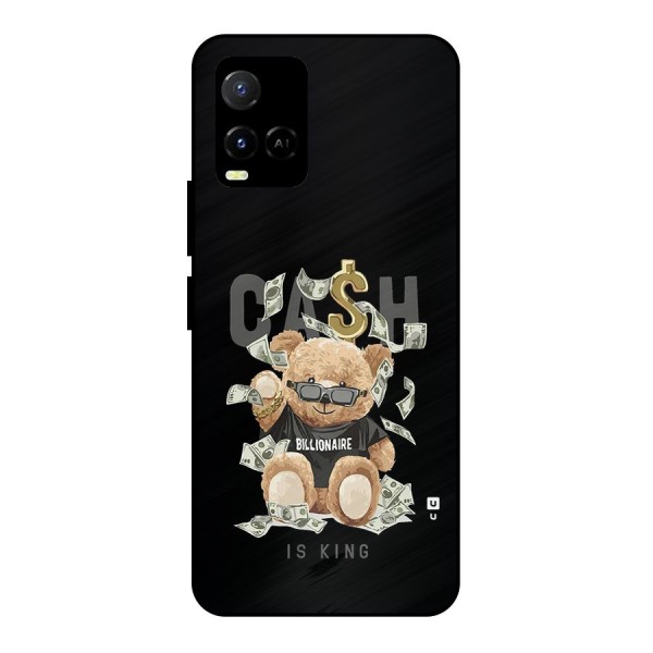 Billionaire Teddy Metal Back Case for Vivo Y21 2021