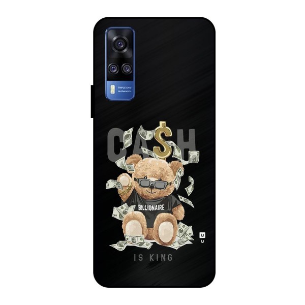 Billionaire Teddy Metal Back Case for Vivo Y51