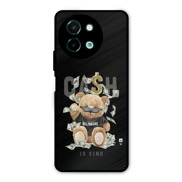 Billionaire Teddy Metal Back Case for Vivo Y58