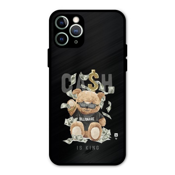 Billionaire Teddy Metal Back Case for iPhone 11 Pro Max