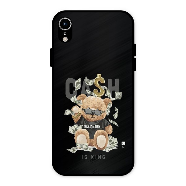 Billionaire Teddy Metal Back Case for iPhone XR