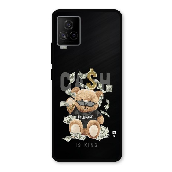 Billionaire Teddy Metal Back Case for iQOO 7 Legend 5G