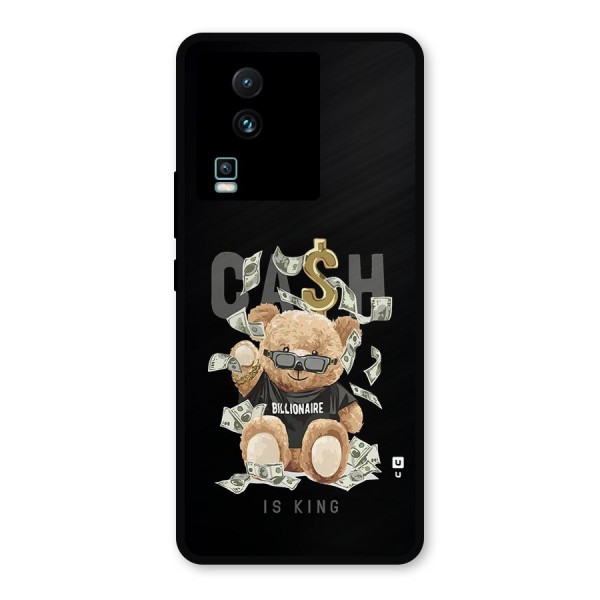 Billionaire Teddy Metal Back Case for iQOO Neo 7 Pro