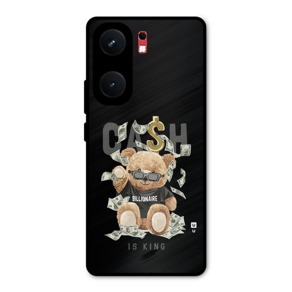 Billionaire Teddy Metal Back Case for iQOO Neo 9 Pro