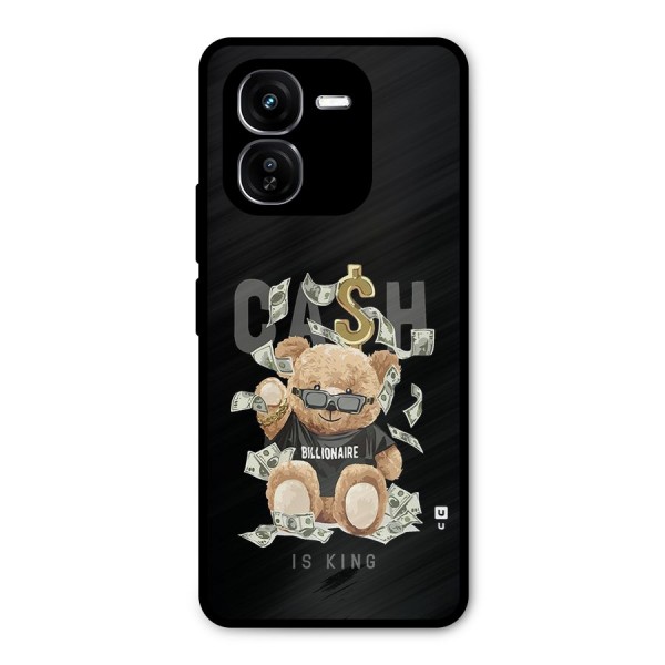 Billionaire Teddy Metal Back Case for iQOO Z9x