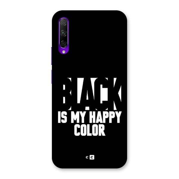 Black My Happy Color Back Case for Honor 9X Pro