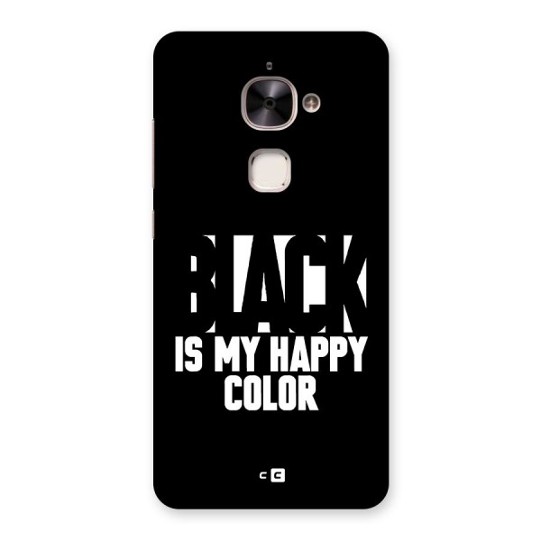 Black My Happy Color Back Case for Le 2