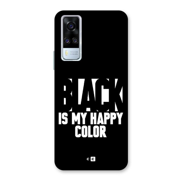 Black My Happy Color Back Case for Vivo Y51