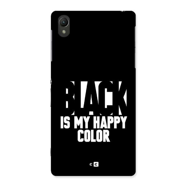 Black My Happy Color Back Case for Xperia Z2
