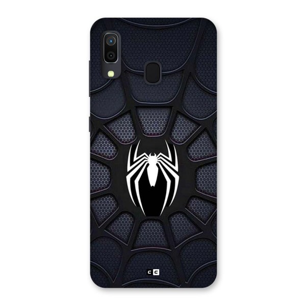 Black Web Back Case for Galaxy A20