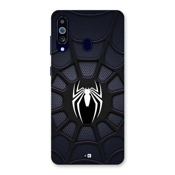 Black Web Back Case for Galaxy A60