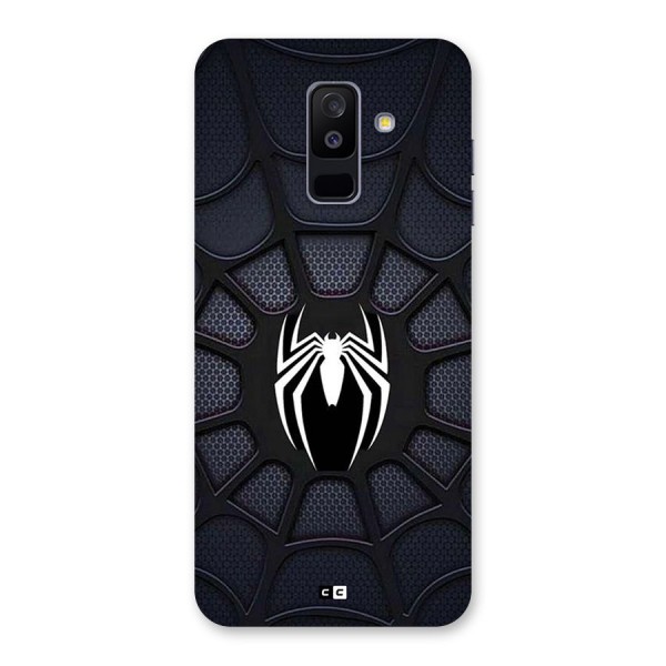 Black Web Back Case for Galaxy A6 Plus