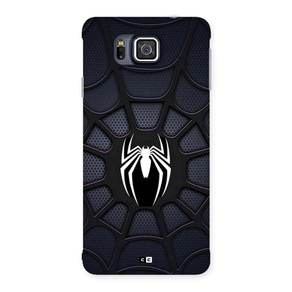 Black Web Back Case for Galaxy Alpha