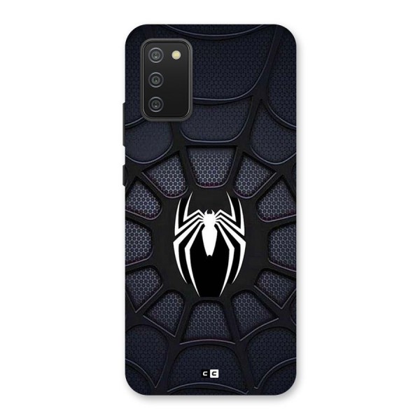 Black Web Back Case for Galaxy F02s