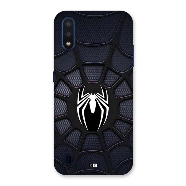 Black Web Back Case for Galaxy M01