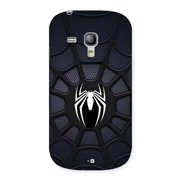 Black Web Back Case for Galaxy S3 Mini