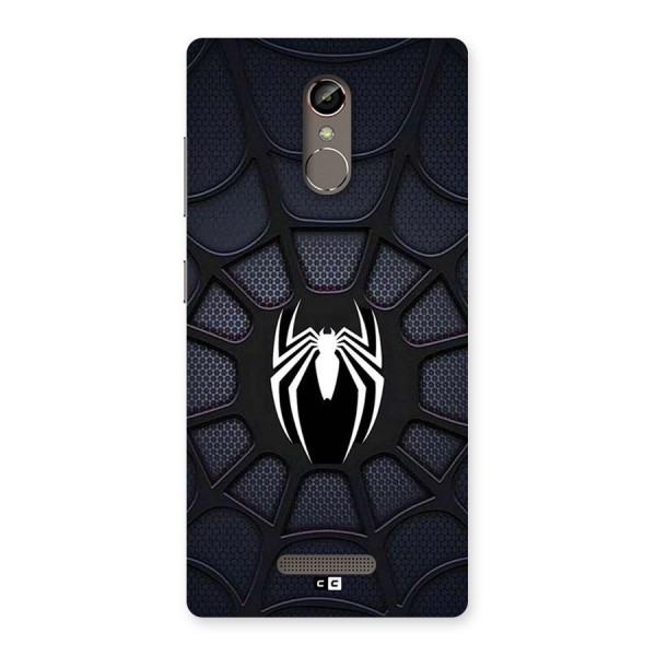 Black Web Back Case for Gionee S6s