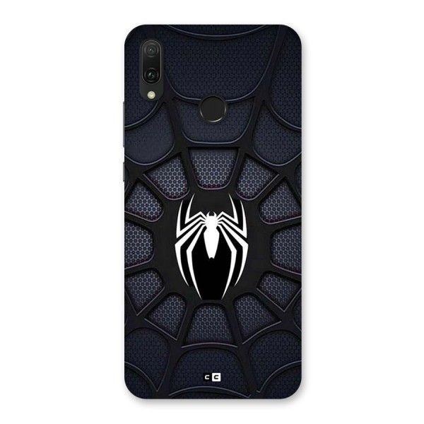 Black Web Back Case for Huawei Y9 (2019)