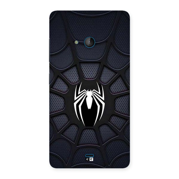 Black Web Back Case for Lumia 540