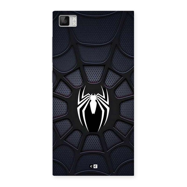 Black Web Back Case for Mi3