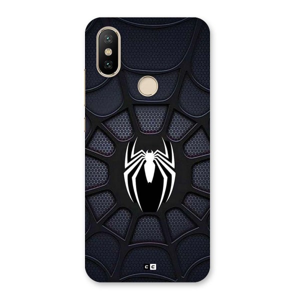 Black Web Back Case for Mi A2