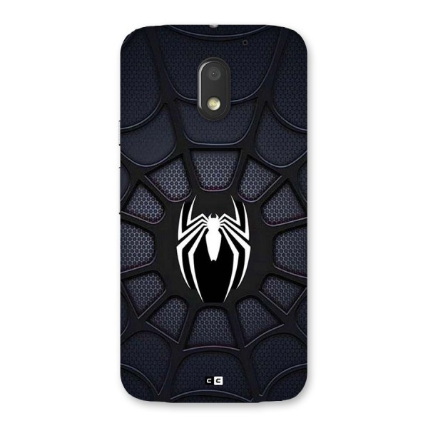 Black Web Back Case for Moto E3 Power