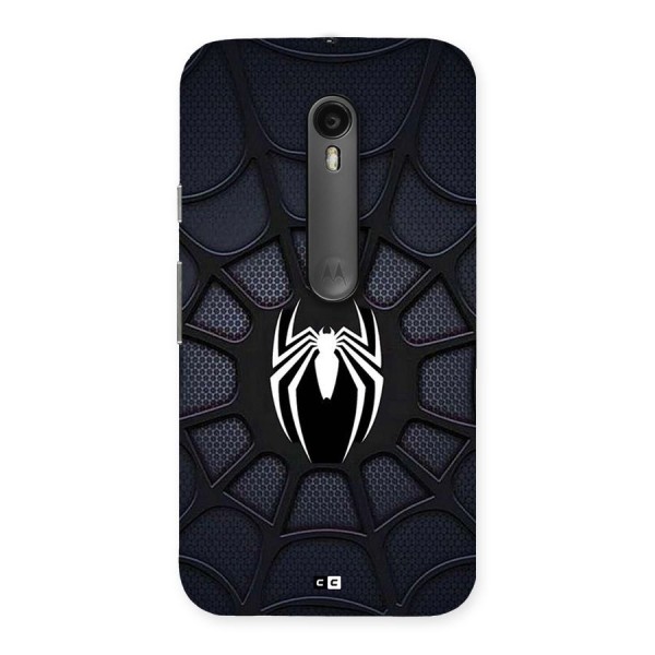 Black Web Back Case for Moto G3