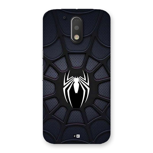 Black Web Back Case for Moto G4