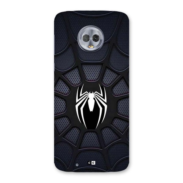 Black Web Back Case for Moto G6