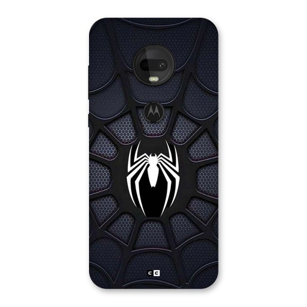 Black Web Back Case for Moto G7