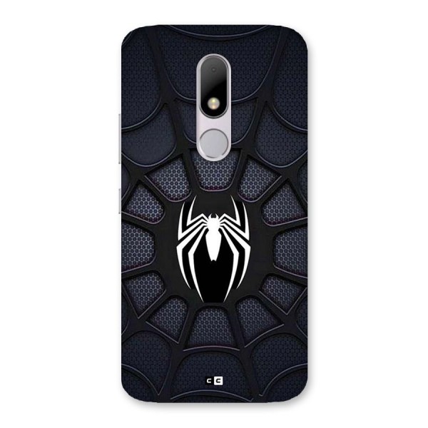 Black Web Back Case for Moto M