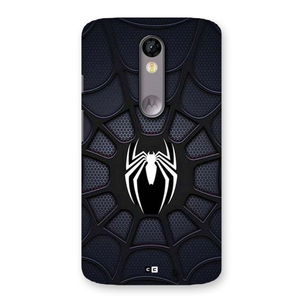 Black Web Back Case for Moto X Force