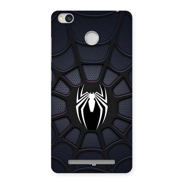 Black Web Back Case for Redmi 3S Prime