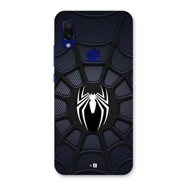 Black Web Back Case for Redmi 7