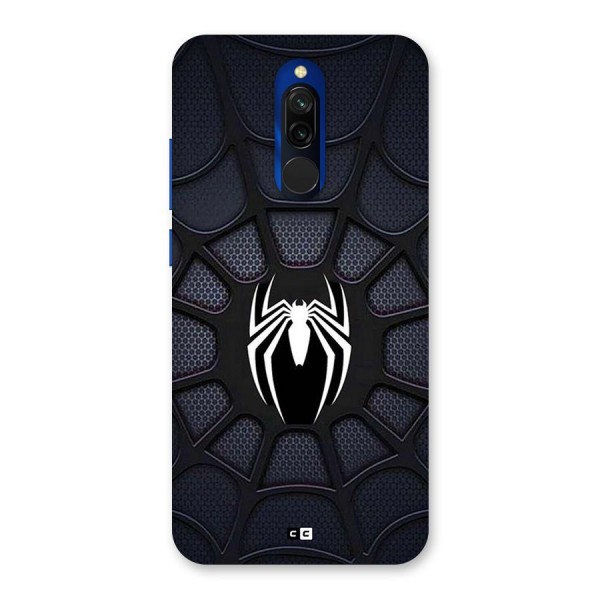 Black Web Back Case for Redmi 8