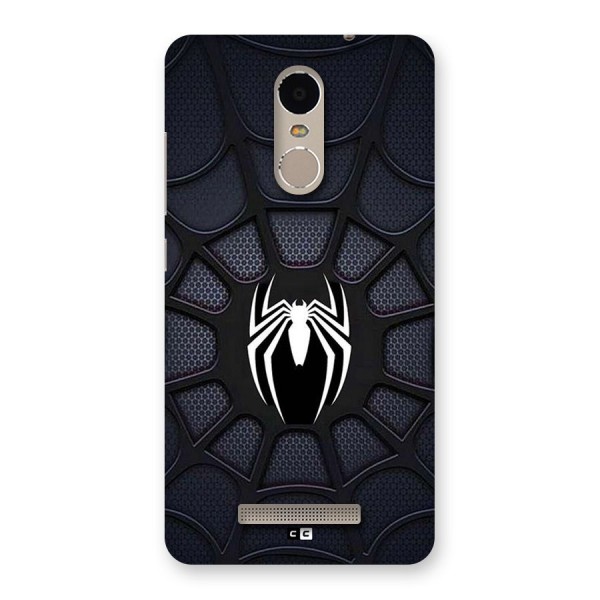 Black Web Back Case for Redmi Note 3