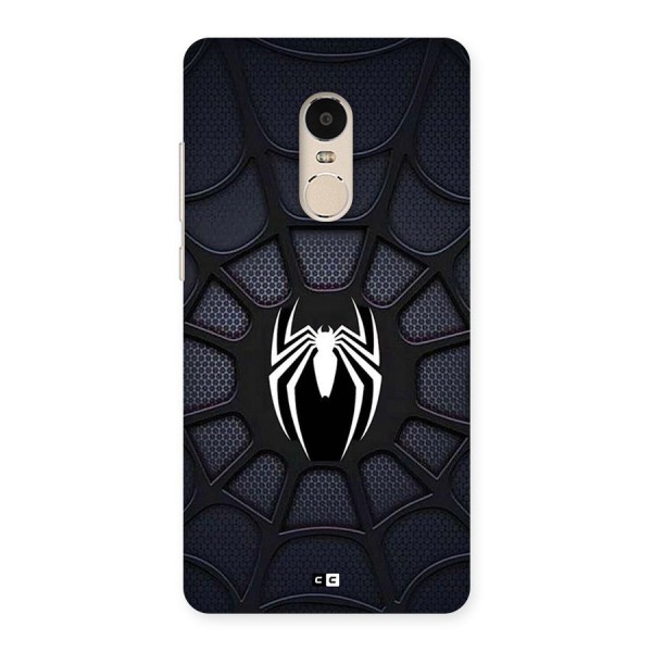 Black Web Back Case for Redmi Note 4