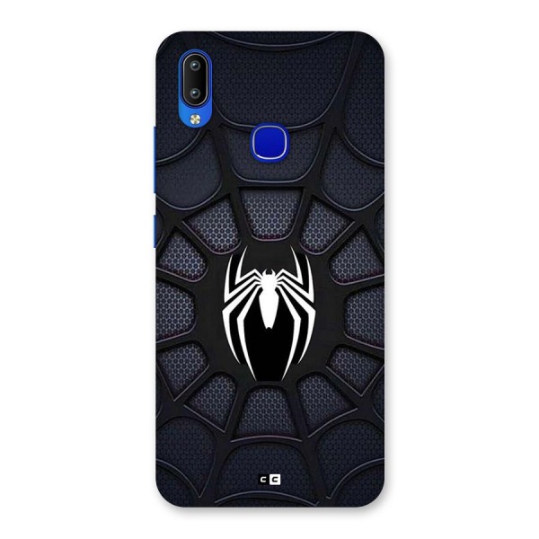 Black Web Back Case for Vivo Y91