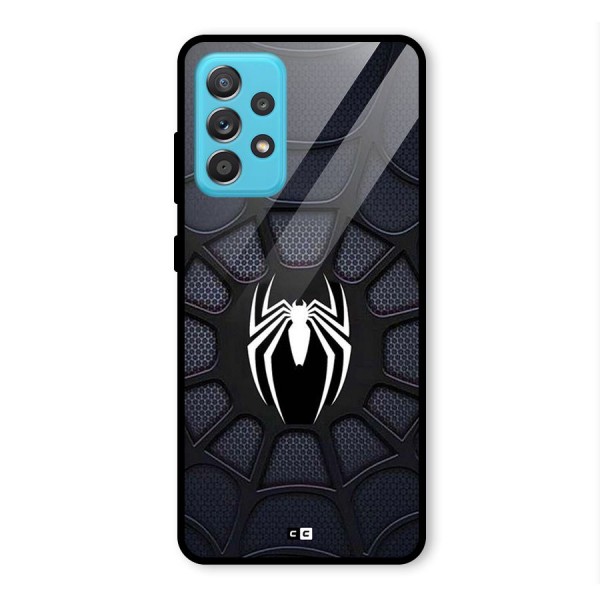 Black Web Glass Back Case for Galaxy A52s 5G