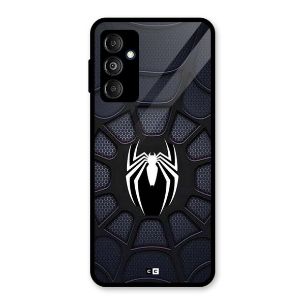 Black Web Glass Back Case for Galaxy M14 5G