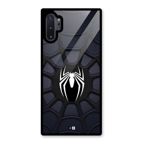 Black Web Glass Back Case for Galaxy Note 10 Plus