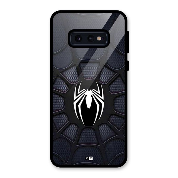 Black Web Glass Back Case for Galaxy S10e