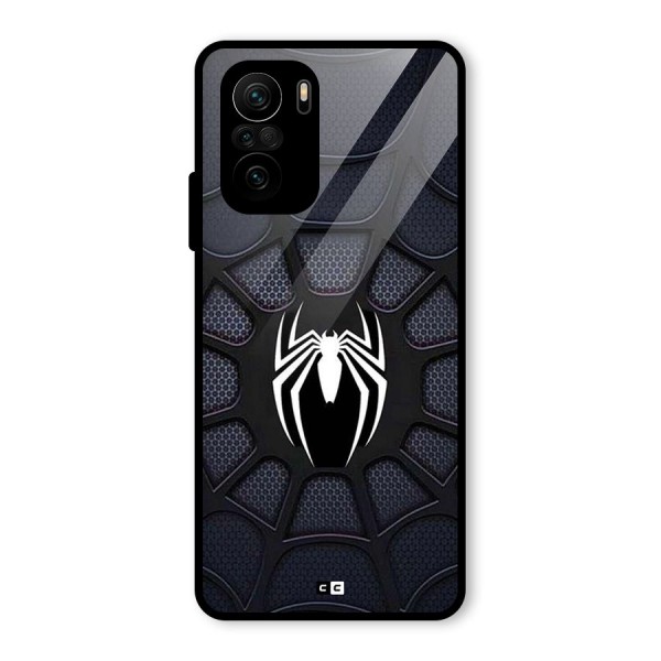 Black Web Glass Back Case for Mi 11X Pro