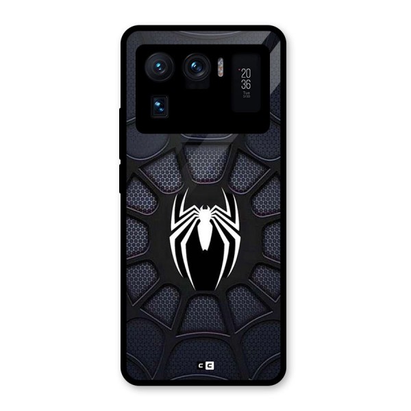 Black Web Glass Back Case for Mi 11 Ultra