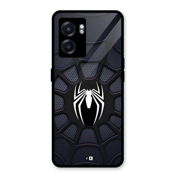 Black Web Glass Back Case for Oppo K10 (5G)