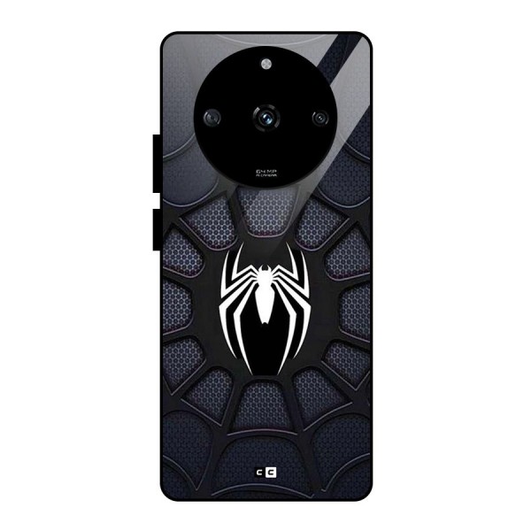 Black Web Glass Back Case for Realme Narzo 60 5G